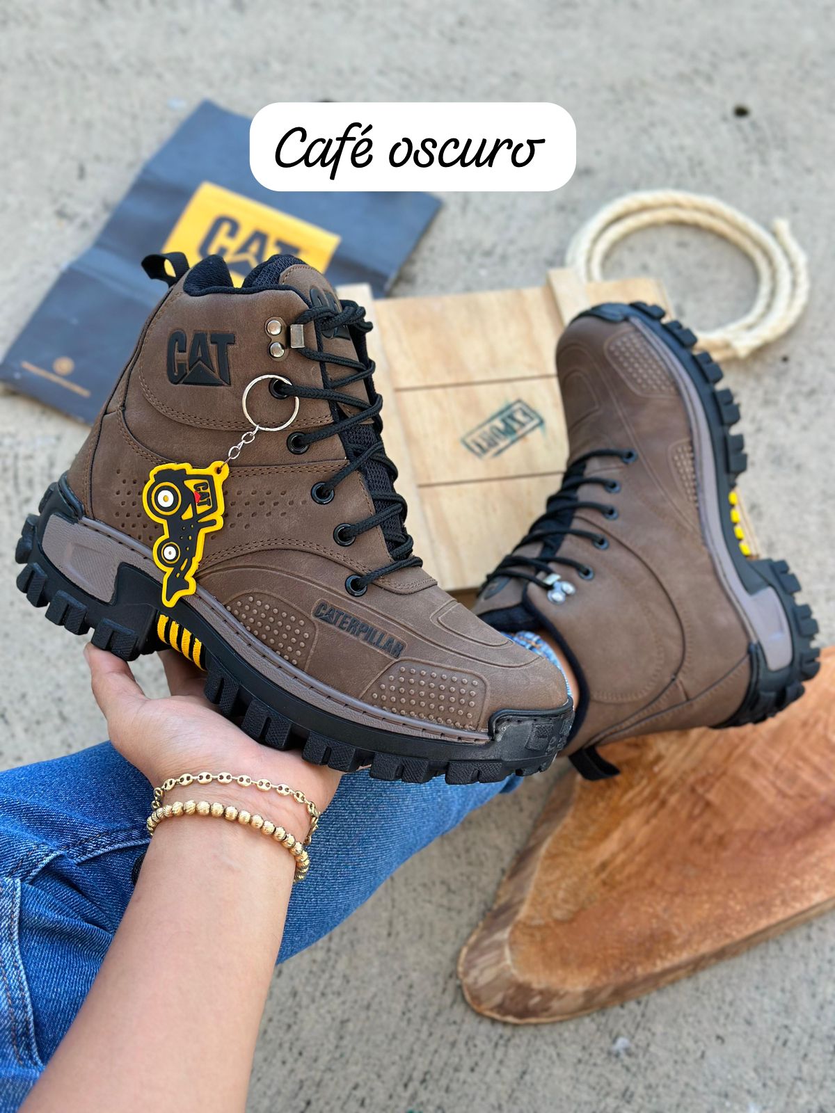 Bota Caterpillar Cat Suela Alta Calidad